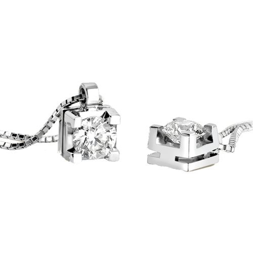 Collar Giorgio Visconti Mujer in Oro blanco Diamante 0.16 Ct GB37500H - GB37500H